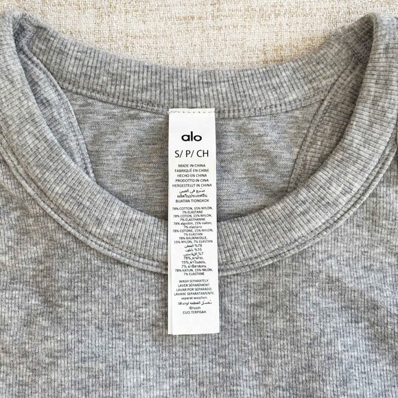 ALO Yoga Gray Tank Top - Picture 10 of 12